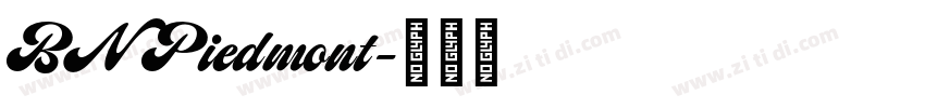 BN Piedmont字体转换